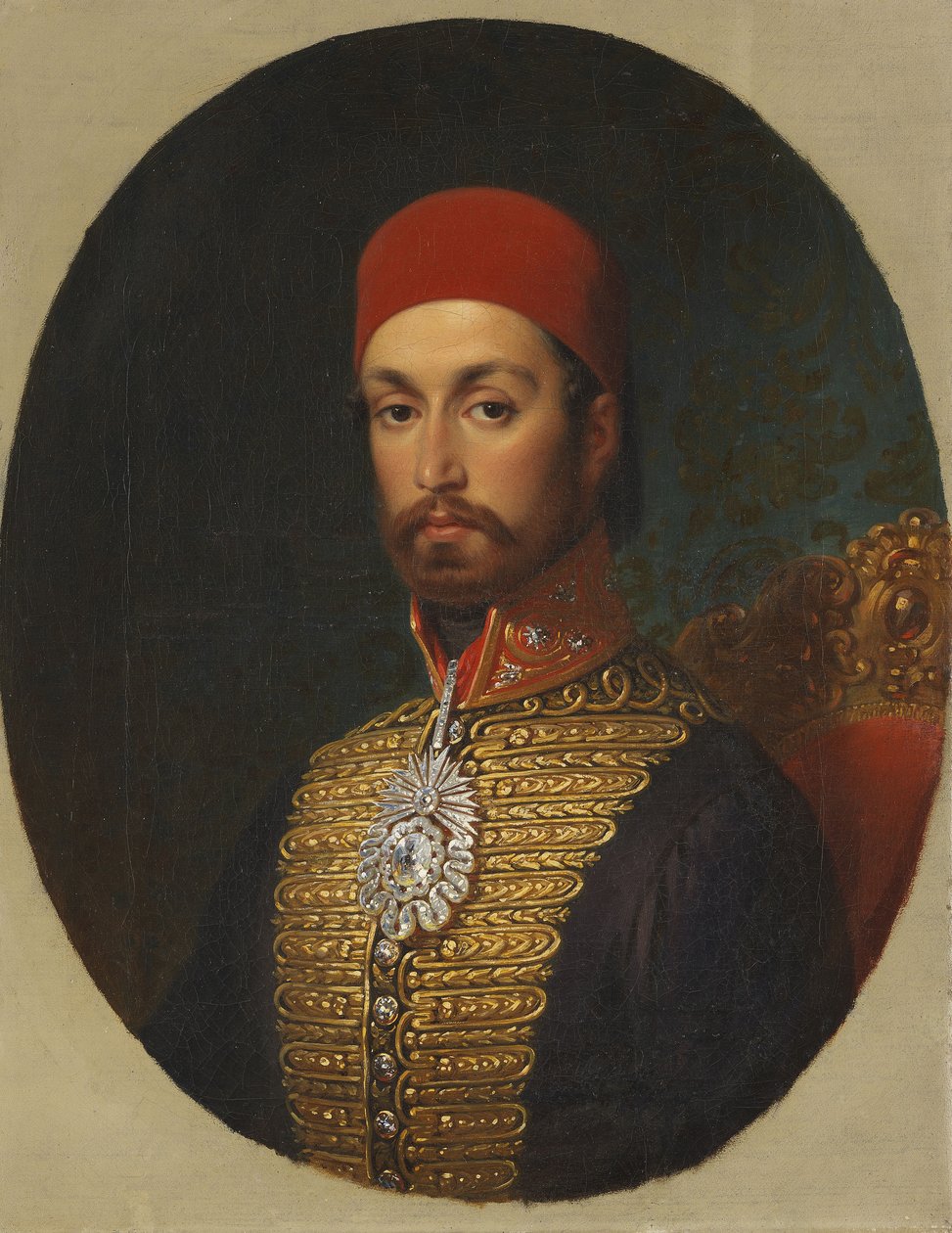 Portrett av Sultan Abdülmecid I, ca. 1846 av Konstantin Johann Franz Cretius