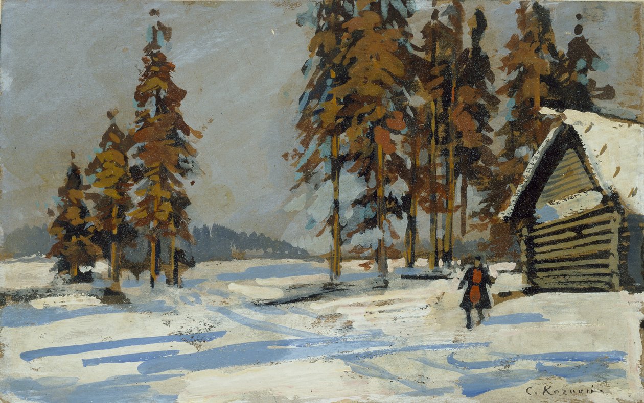 Vinterlandskap, tidlig på 1900-tallet av Konstantin Korovin