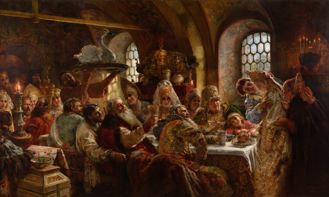 En Boyar bryllupsfest av Konstantin Makovsky