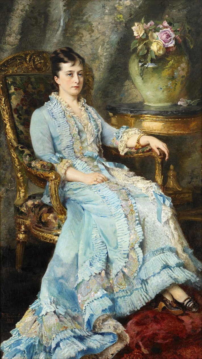 Portrett av Catherine Dolgorukov (1847-1922) av Konstantin Makovsky