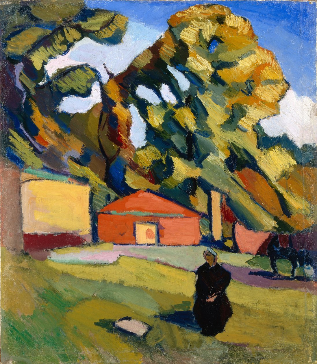 Dekorativt landskap, 1928-1929 av Konstantin Nikolayevich Istomin