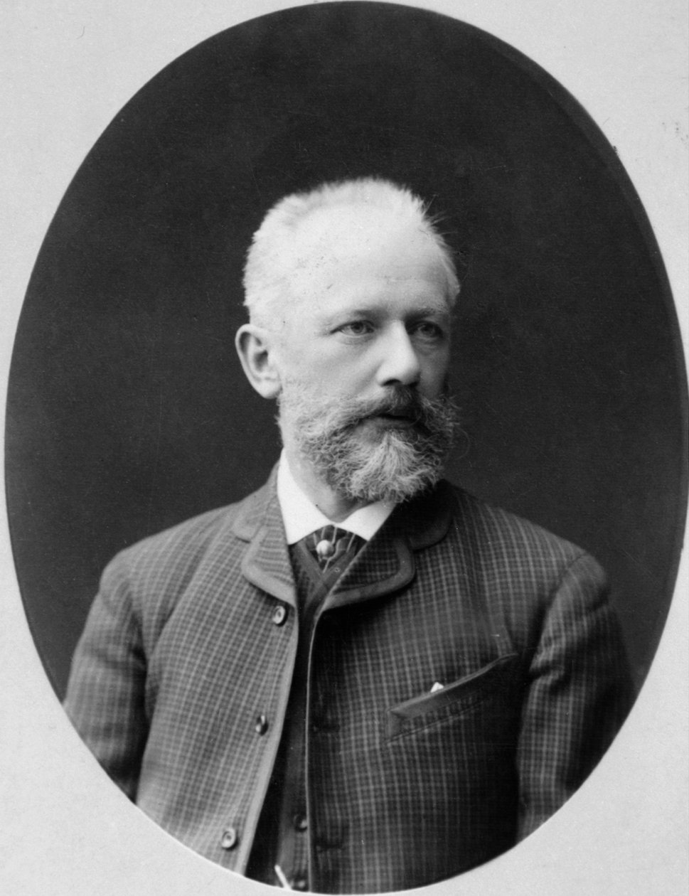 Peter Tchaikovsky , russisk komponist, 1880-tallet av Konstantin Schapiro