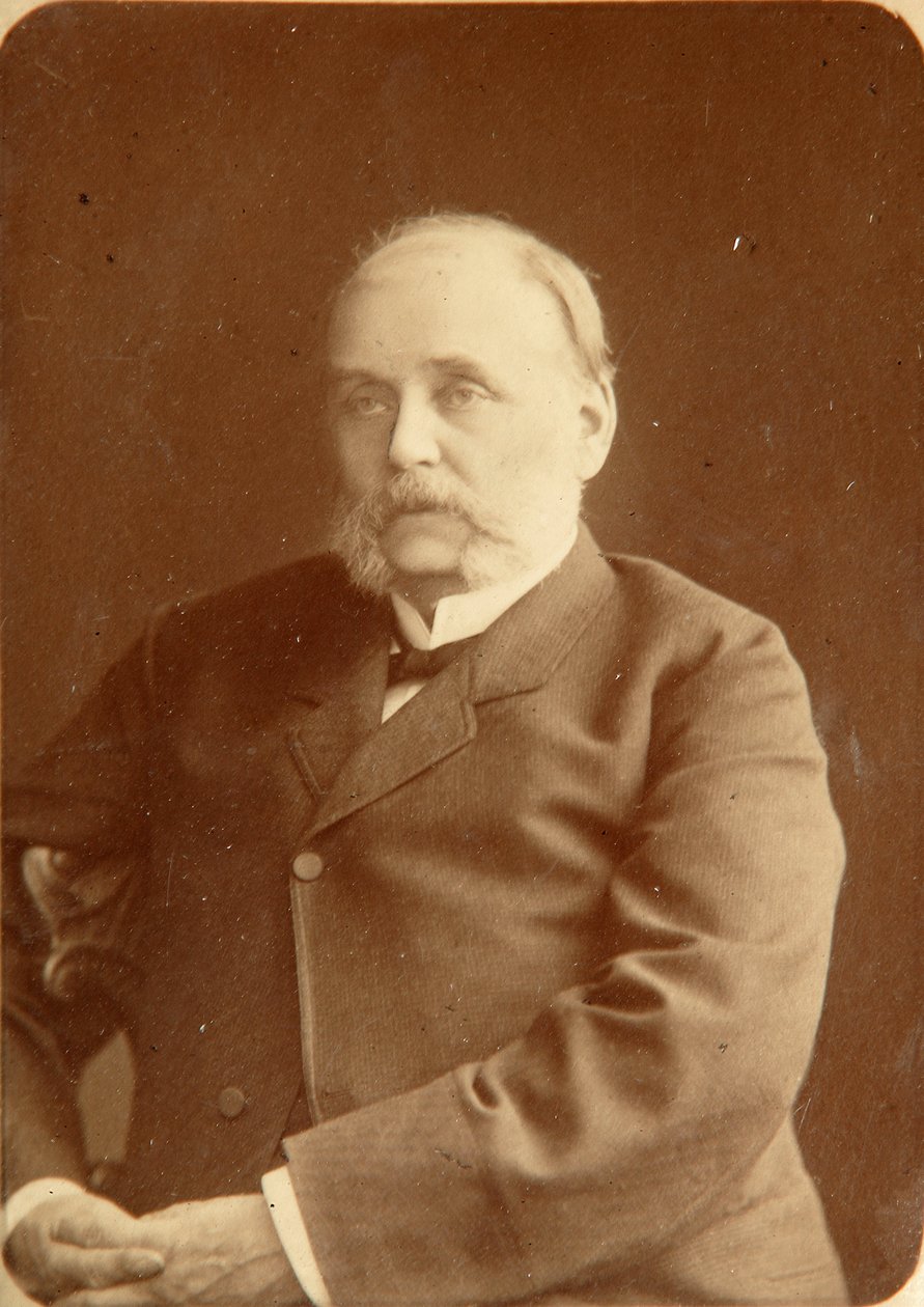 Portrett av forfatteren Ivan Alexandrovich Goncharov (Ivan Alexandrovitch Gontcharov) (1812-1891). Albumin-foto av Konstantin Schapiro (1839-1900) av Konstantin Schapiro