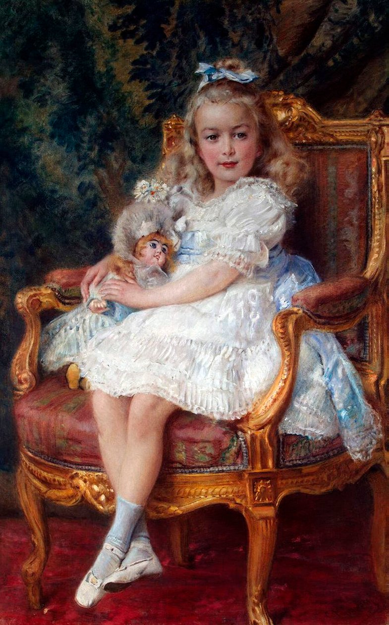 Portrett av storhertuginne Maria Nikolaevna av Russland', 1899–1918, 1905. av Konstantin Yegorovich Makovsky