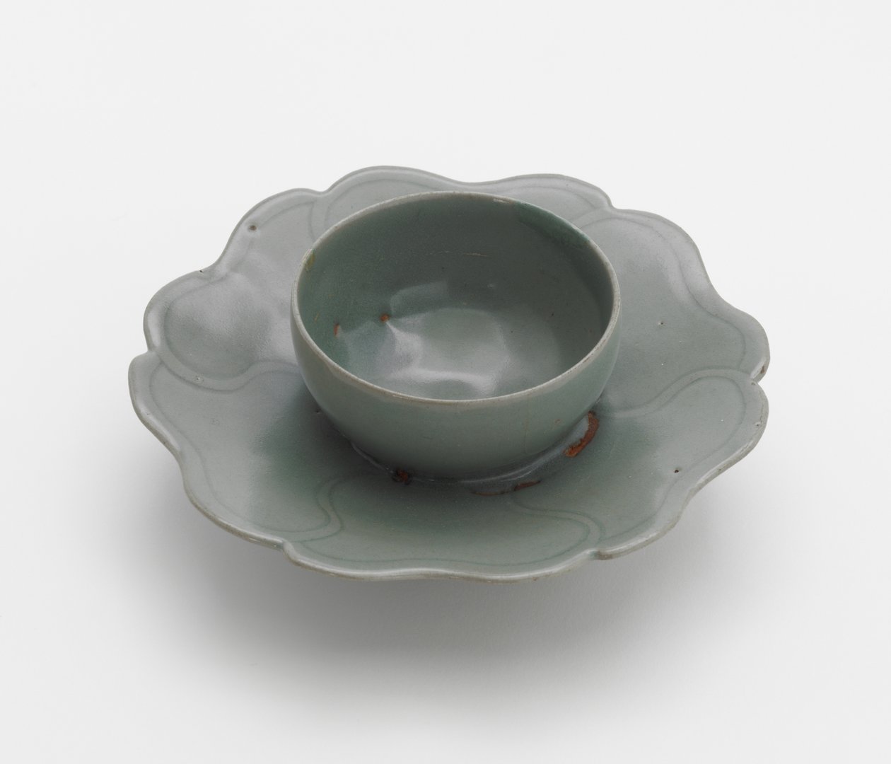 Skålstativ, første halvdel av 1100-tallet (steintøy med celadon-glasur) av Korean School