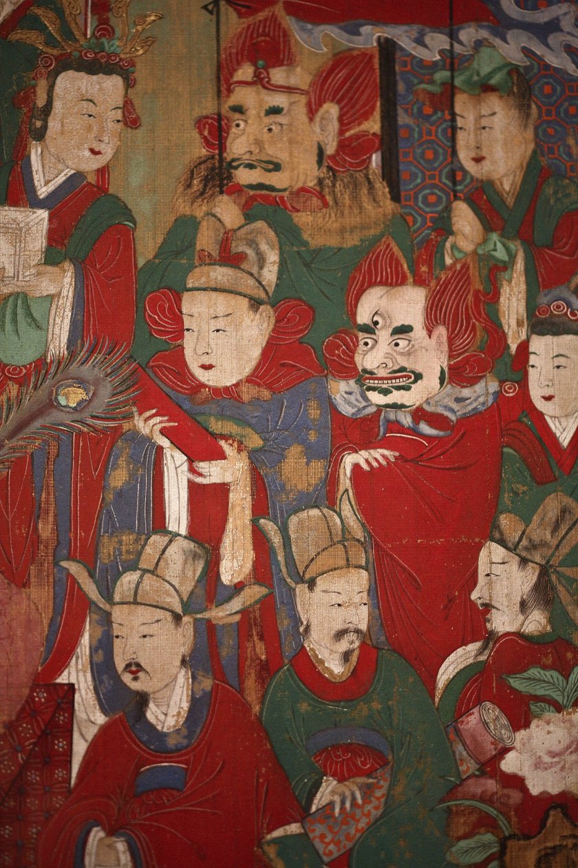 Byeonseong, den sjette kongen av helvete (detalj), 1798 av Korean School