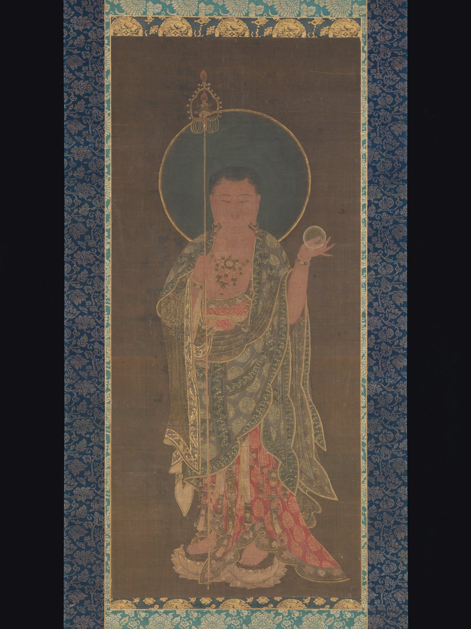 Hengende rulle av Kshitigarbha, 1300-50 av Korean School