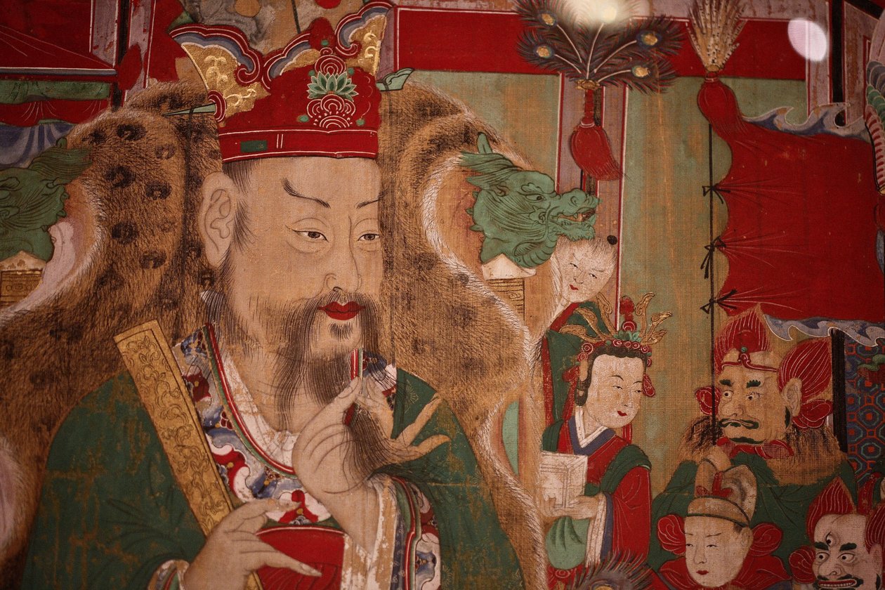 Ogwan, den fjerde kongen av helvete (detalj), 1798 av Korean School