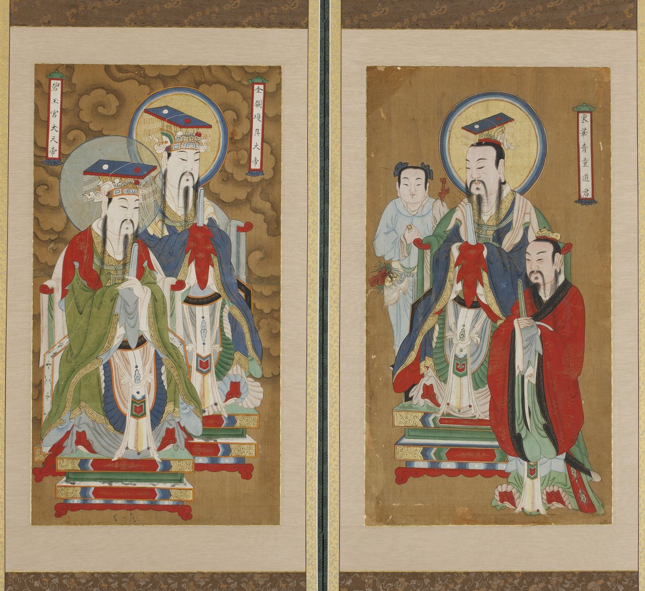 Prosessscene, Choson-dynastiet (farge på papir og silke) av Korean School