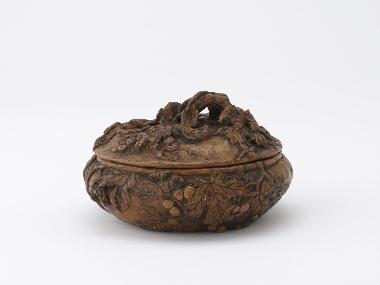 Sirkulær boks, Tokyo, Meiji-tiden, ca. 1878-86 (keramikk) av Koren