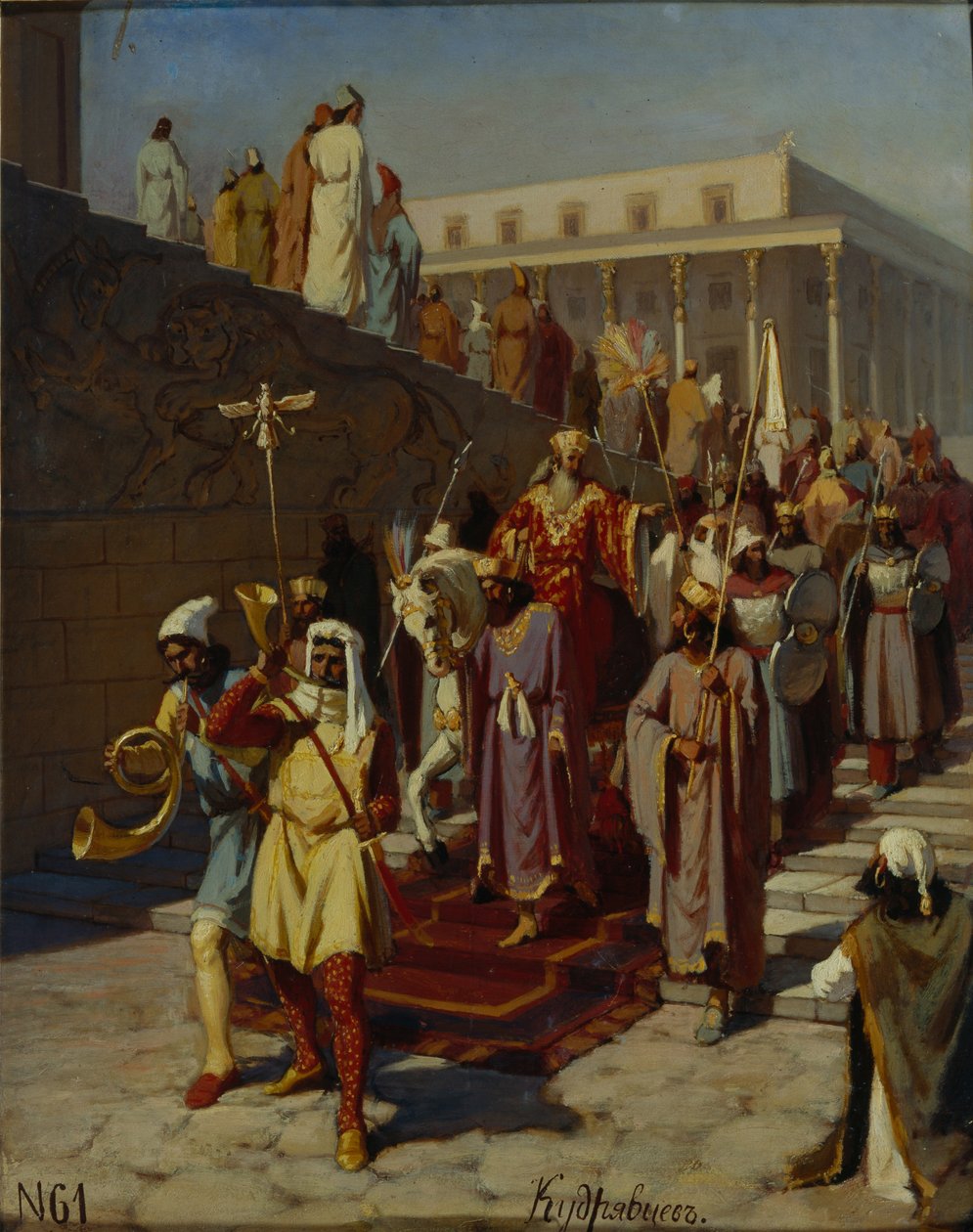Triumfprosesjon av Haman, 1875 av Kozma Nikiforovich Kudryavtsev