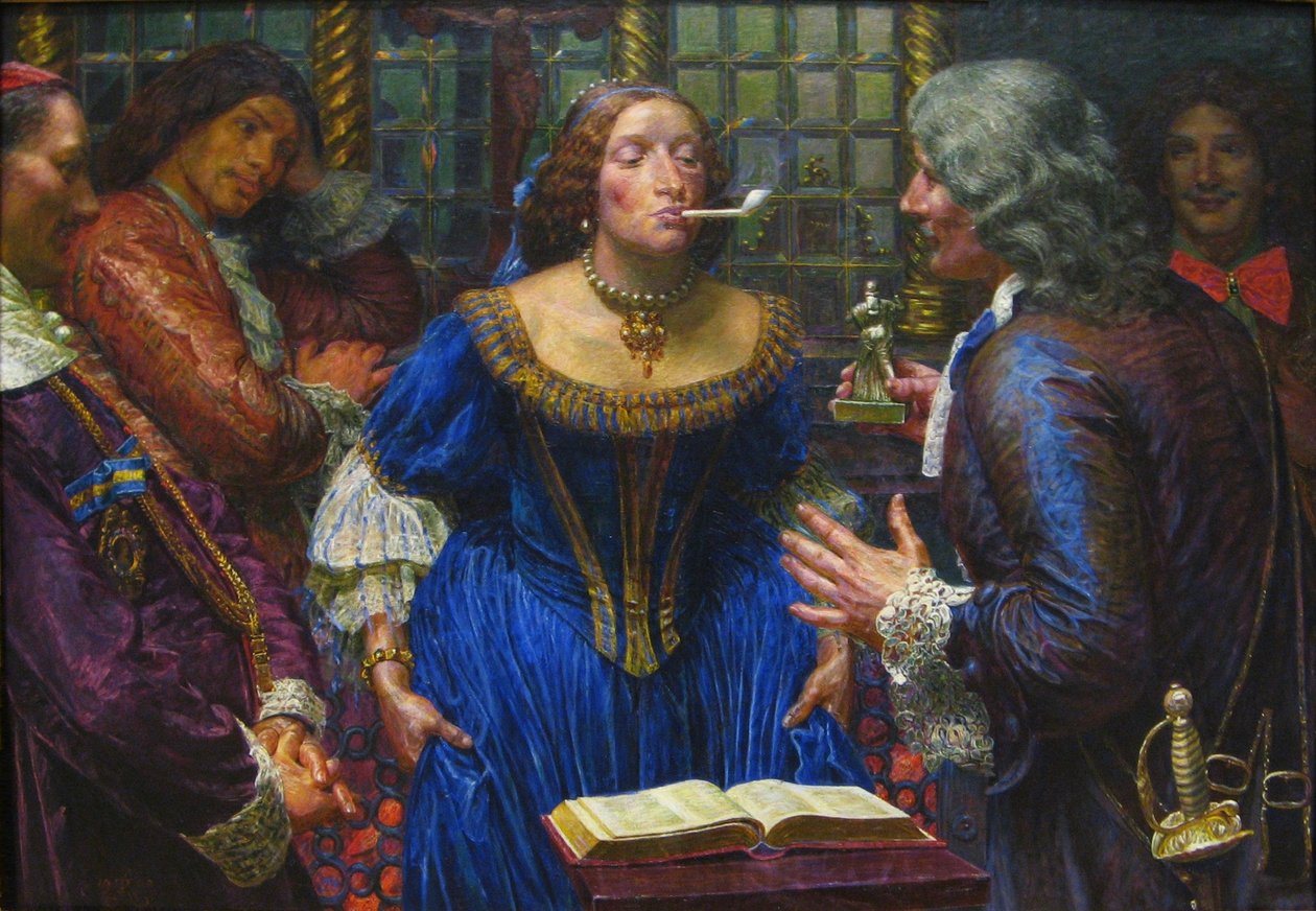Dronning Christina og Palazzo Corsini av Kristian Zahrtmann