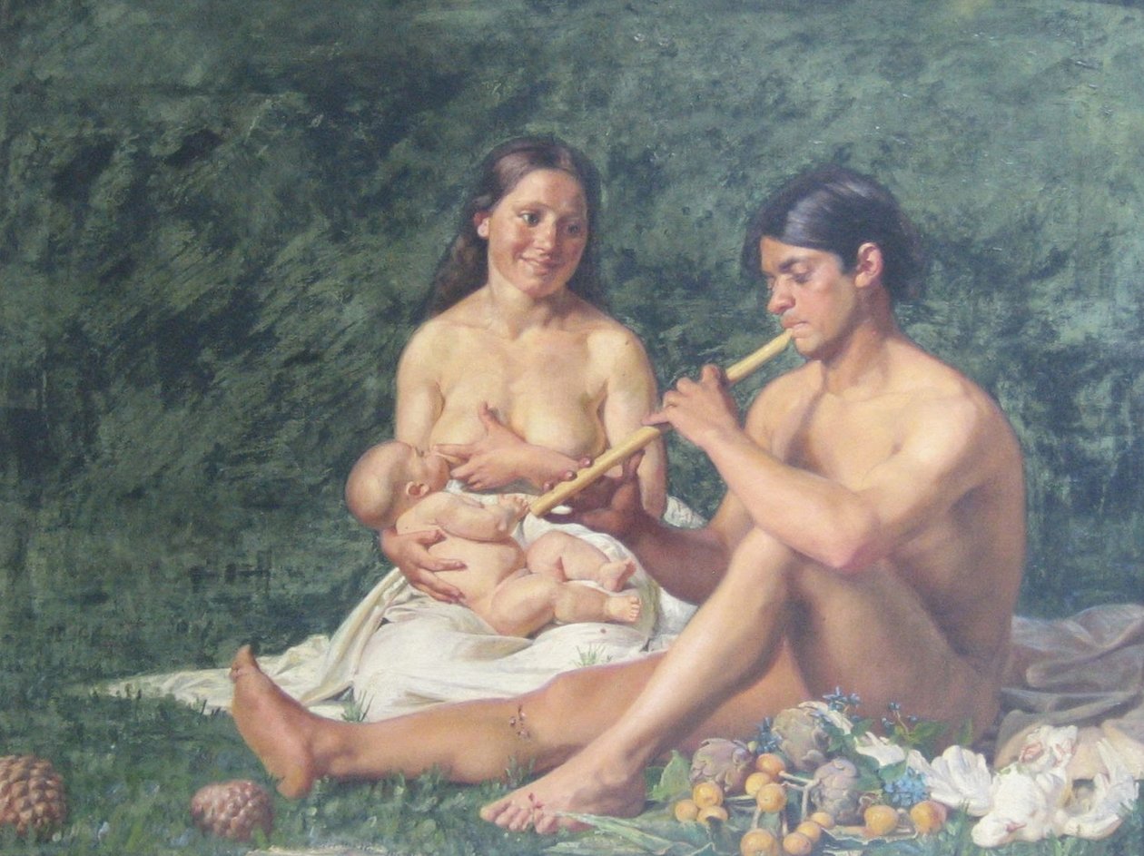 Jubal og familien av Kristian Zahrtmann
