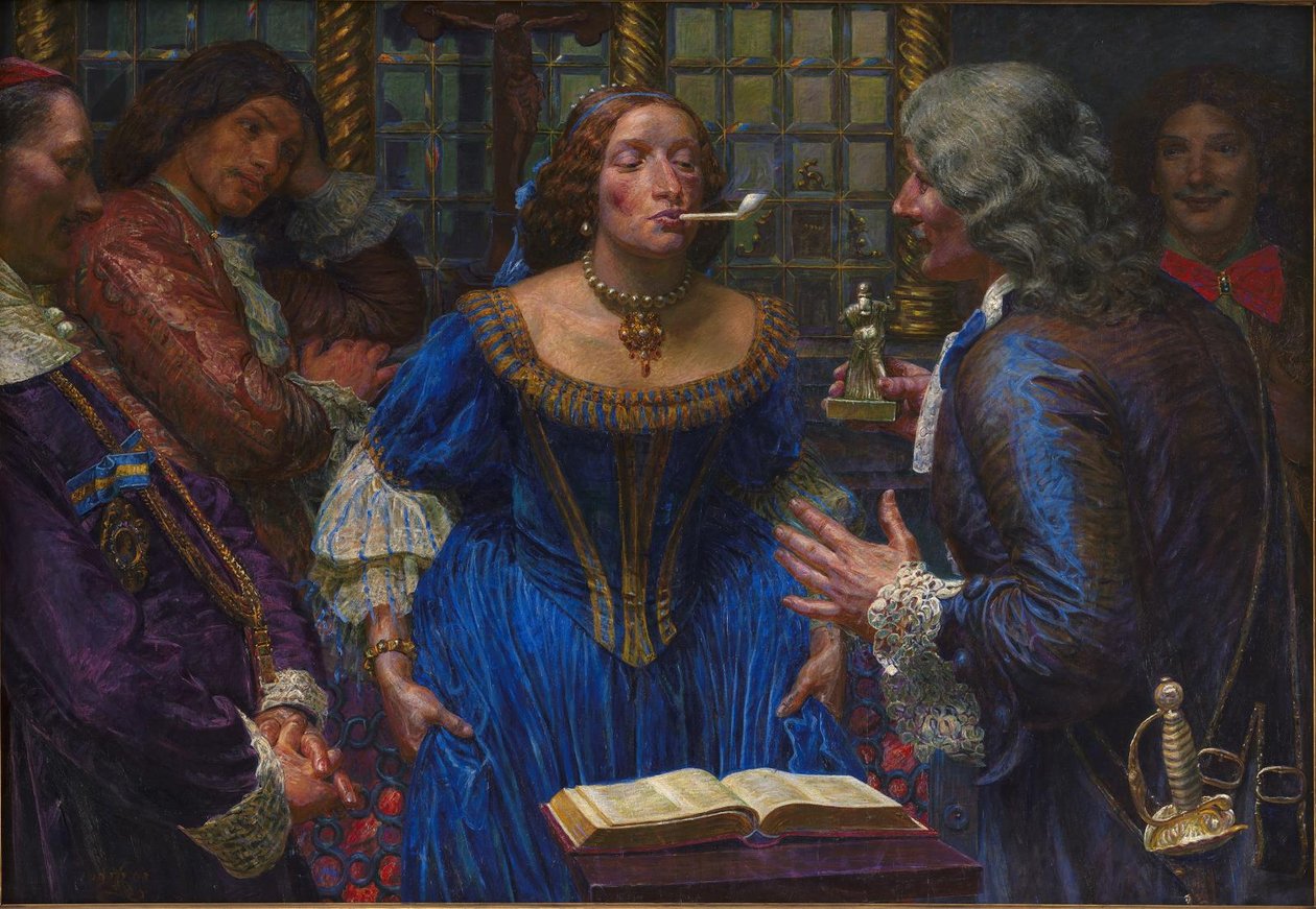 Dronning Christina i Palazzo Corsini av Kristian Zahrtmann