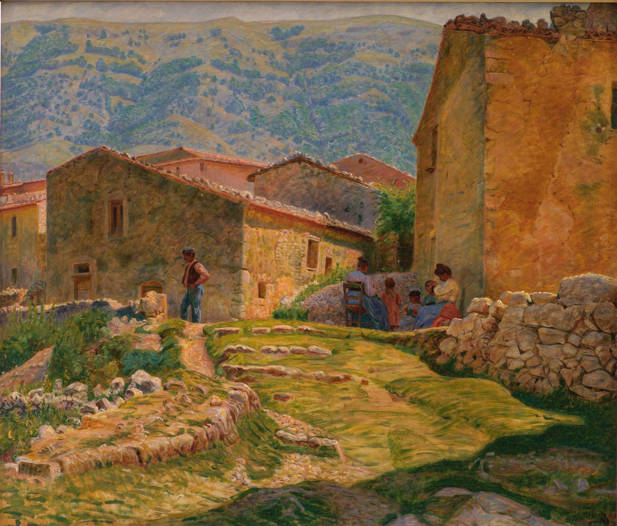 Solrik ettermiddag i Civita d