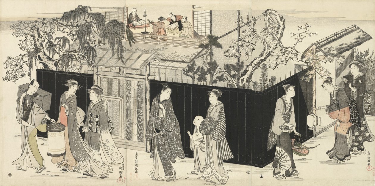 Tilbake fra en poesisamling, ca. 1785-89 av Kubo Shunman