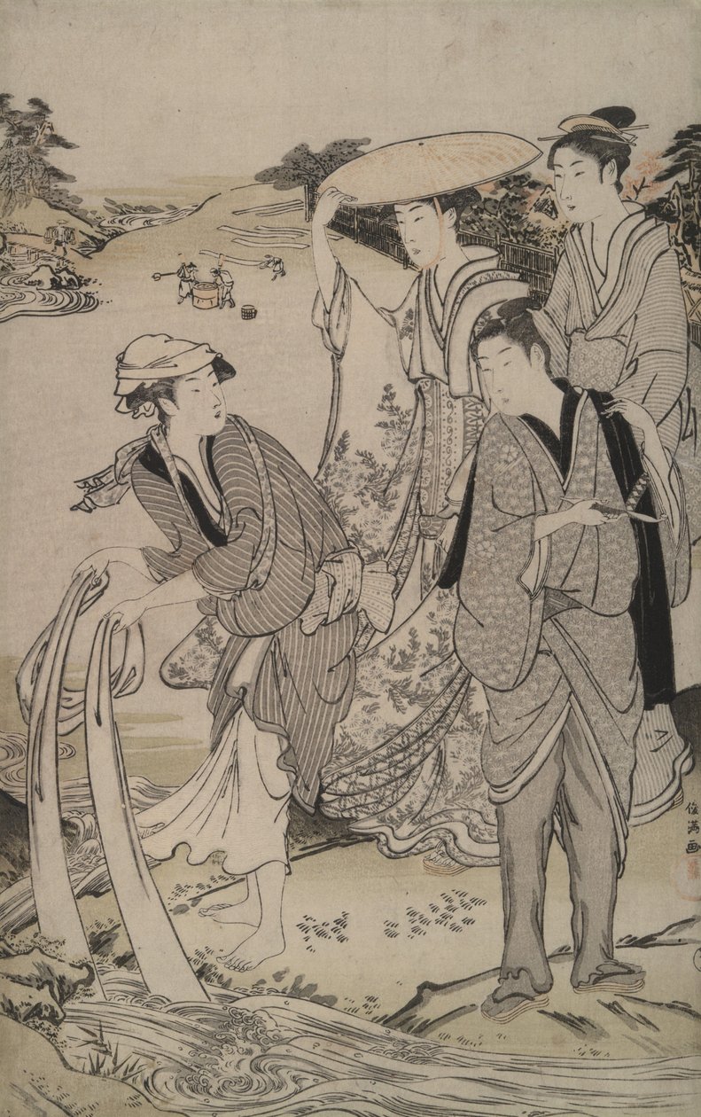 Tamagawa i Musashi-provinsen fra De seks juvelelvene av Kubo Shunman