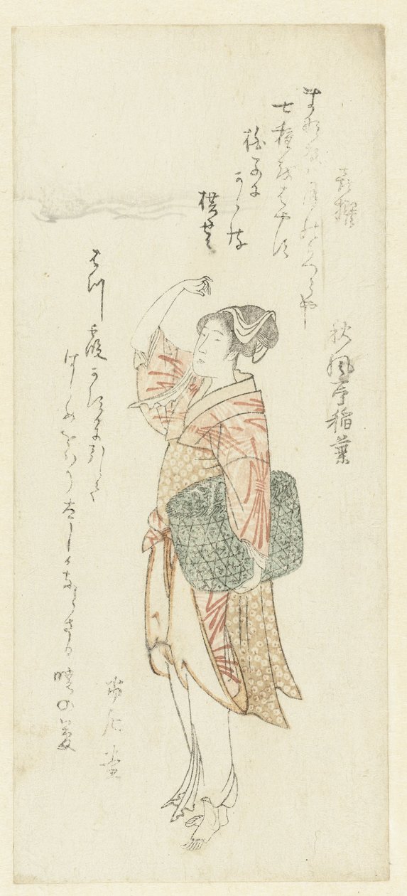 En Fisher-kvinne av Kubota Shunman (attributed to)