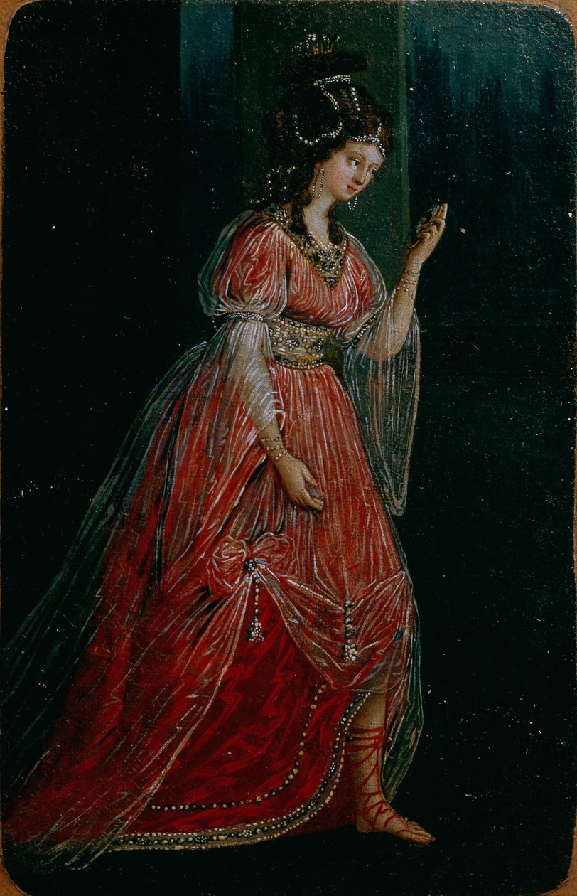 Kostymedesign for Serf Theatre of Sheremetev, 1785 av Kuerzinger