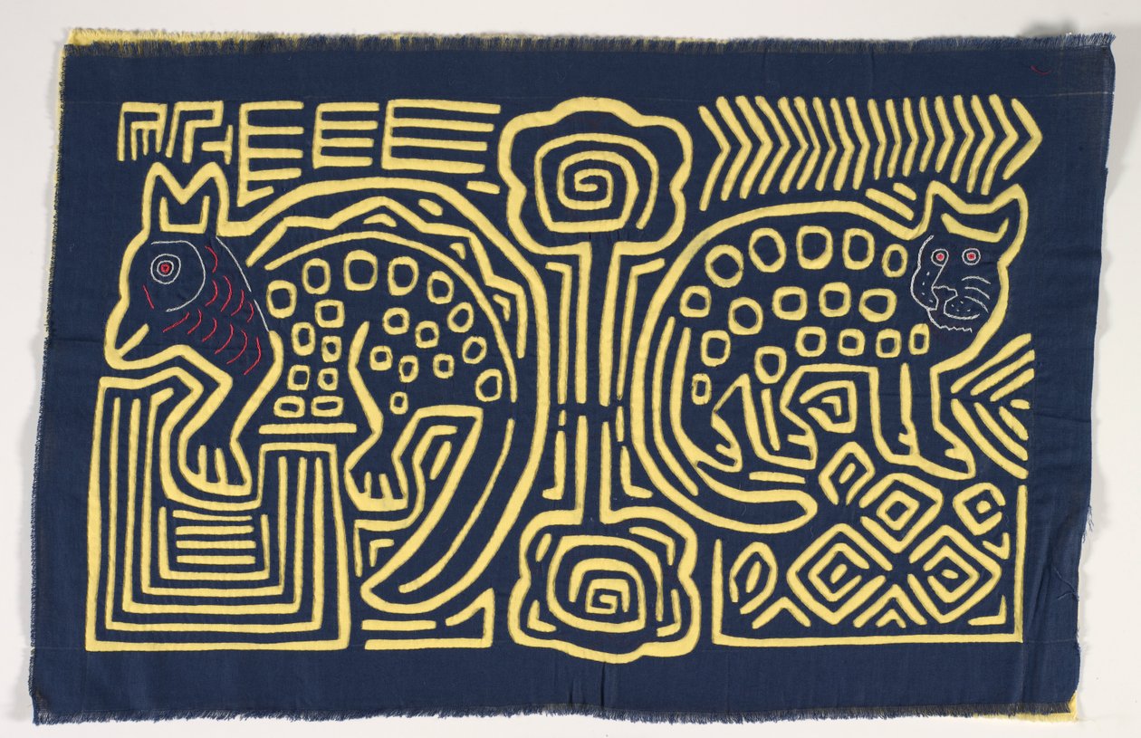 Skjortepanel (mola), ca. 1950 (påført bomull) av Kuna Indian Culture