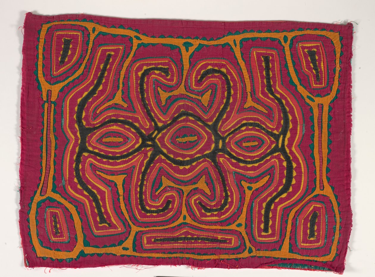 Skjortepanel (mola), ca. 1950 (påført bomull) av Kuna Indian Culture