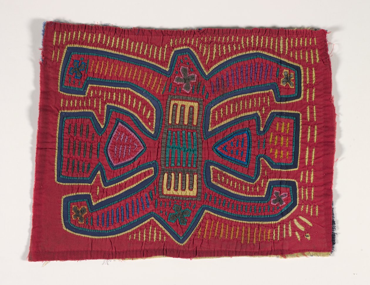 Skjortepanel (mola) (påført bomull) av Kuna Indian Culture