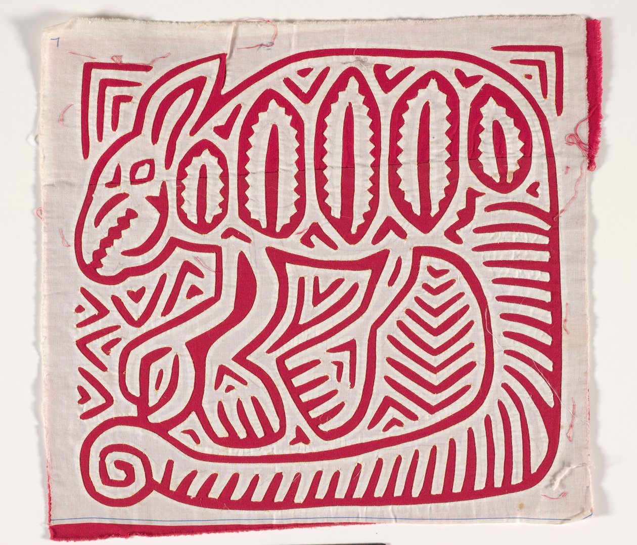 Skjortepanel (mola) (påført bomull) av Kuna Indian Culture