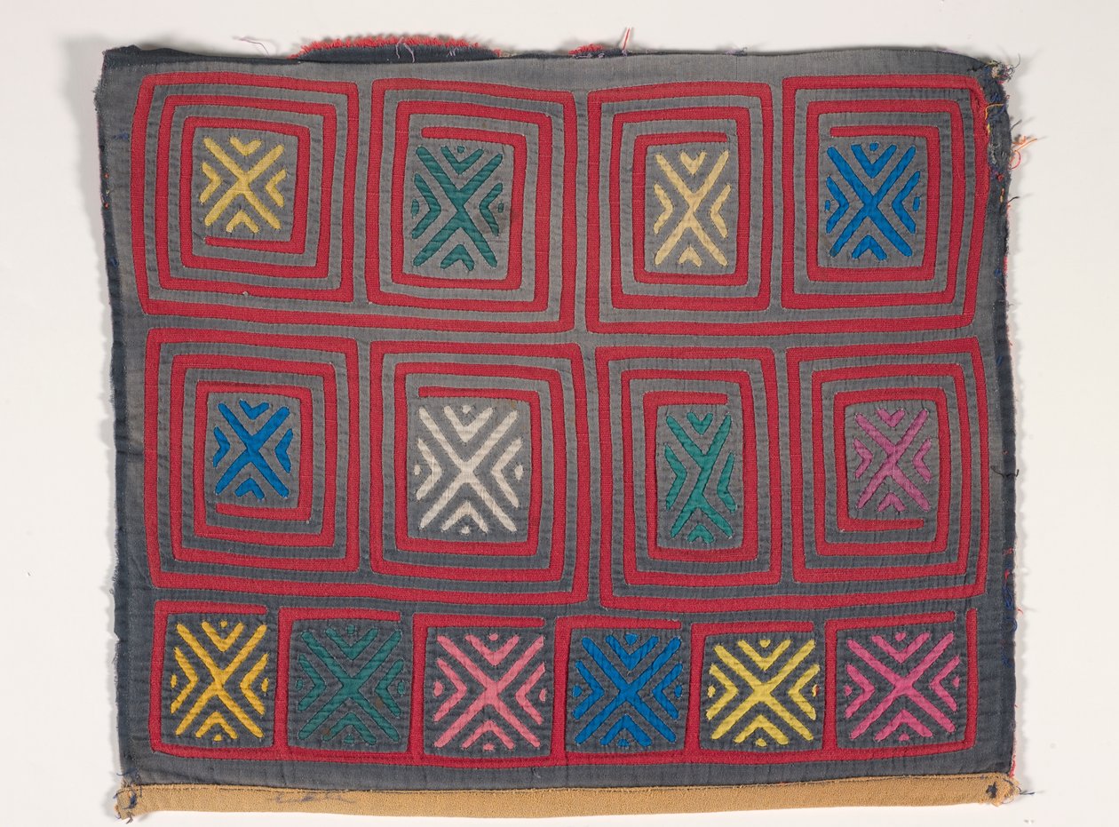 Skjortepanel (mola) (påført bomull) av Kuna Indian Culture