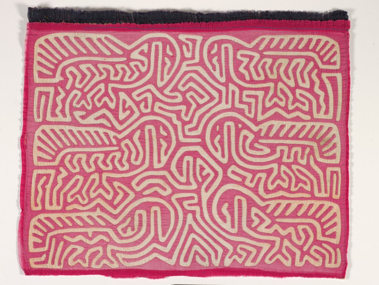 Skjortepanel (mola) (påført bomull) av Kuna Indian Culture