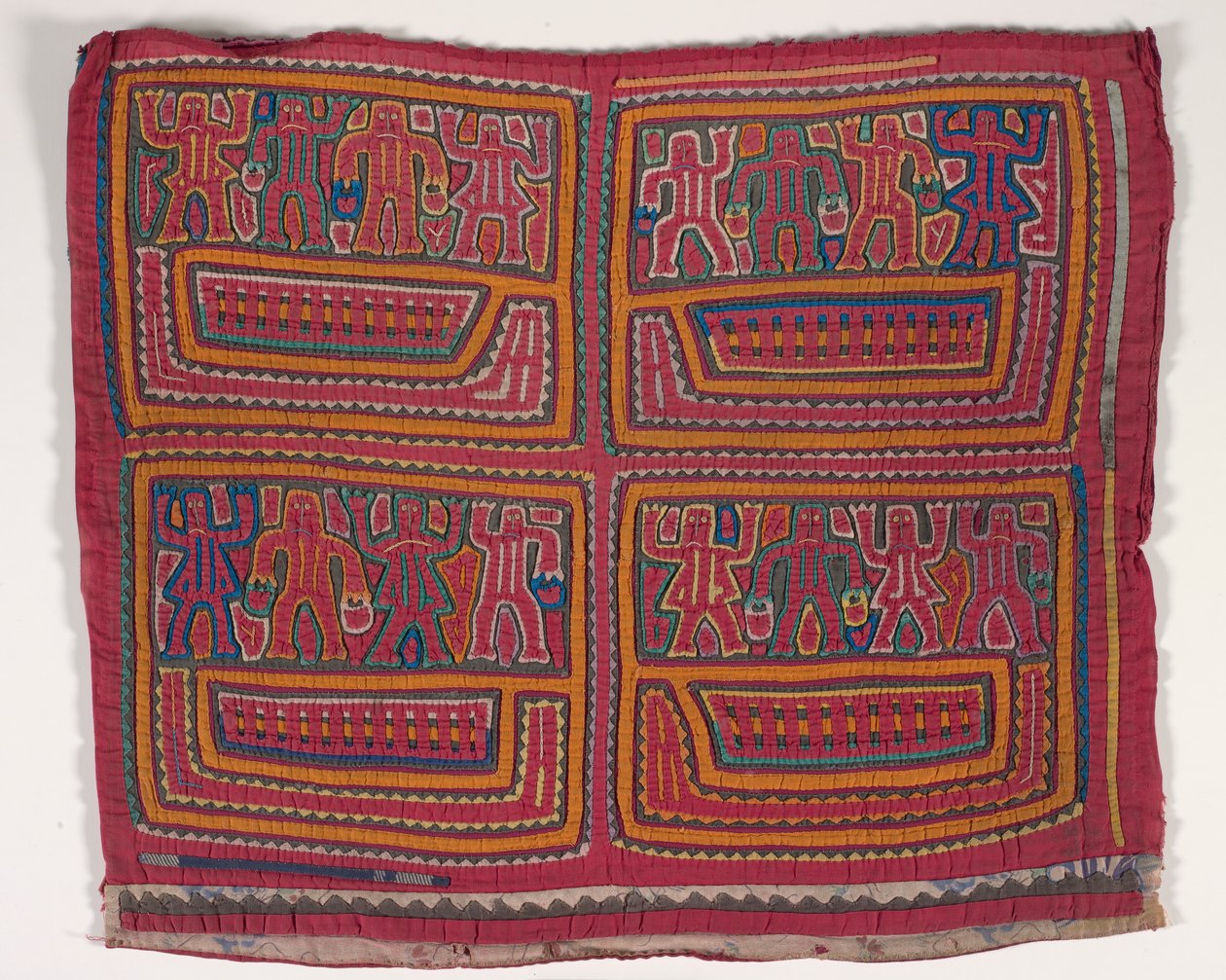 Skjortepanel (mola) (påført bomull) av Kuna Indian Culture