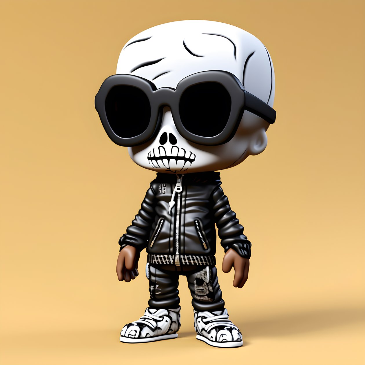 Chibi lille skjelett 2 av Kurt Heppke