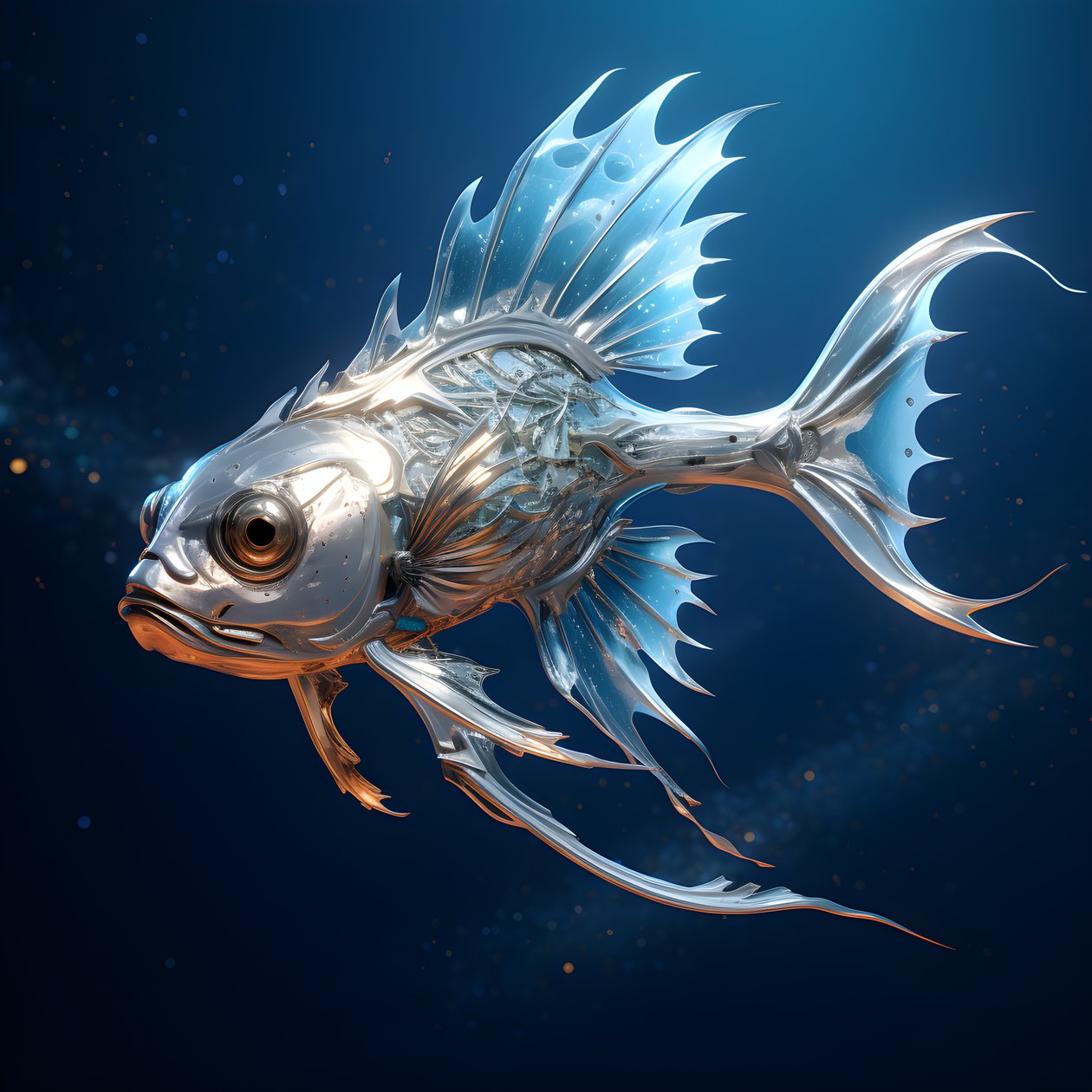 En flygende fisk 3 av Kurt Heppke