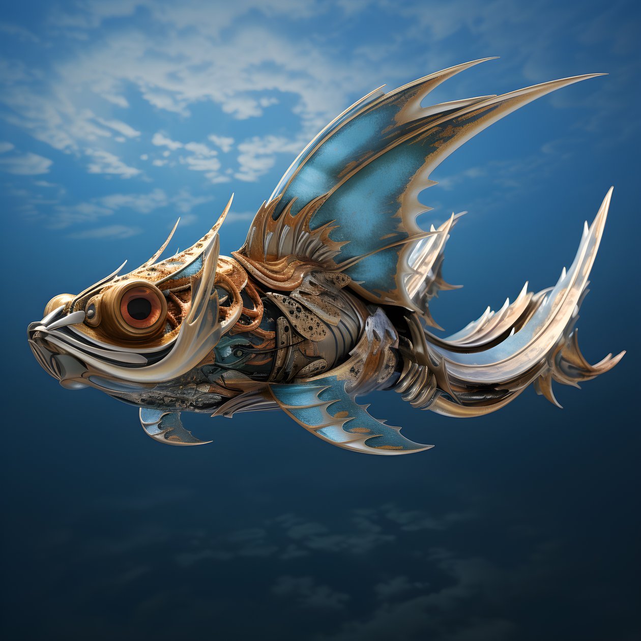 En flygende fisk 4 av Kurt Heppke