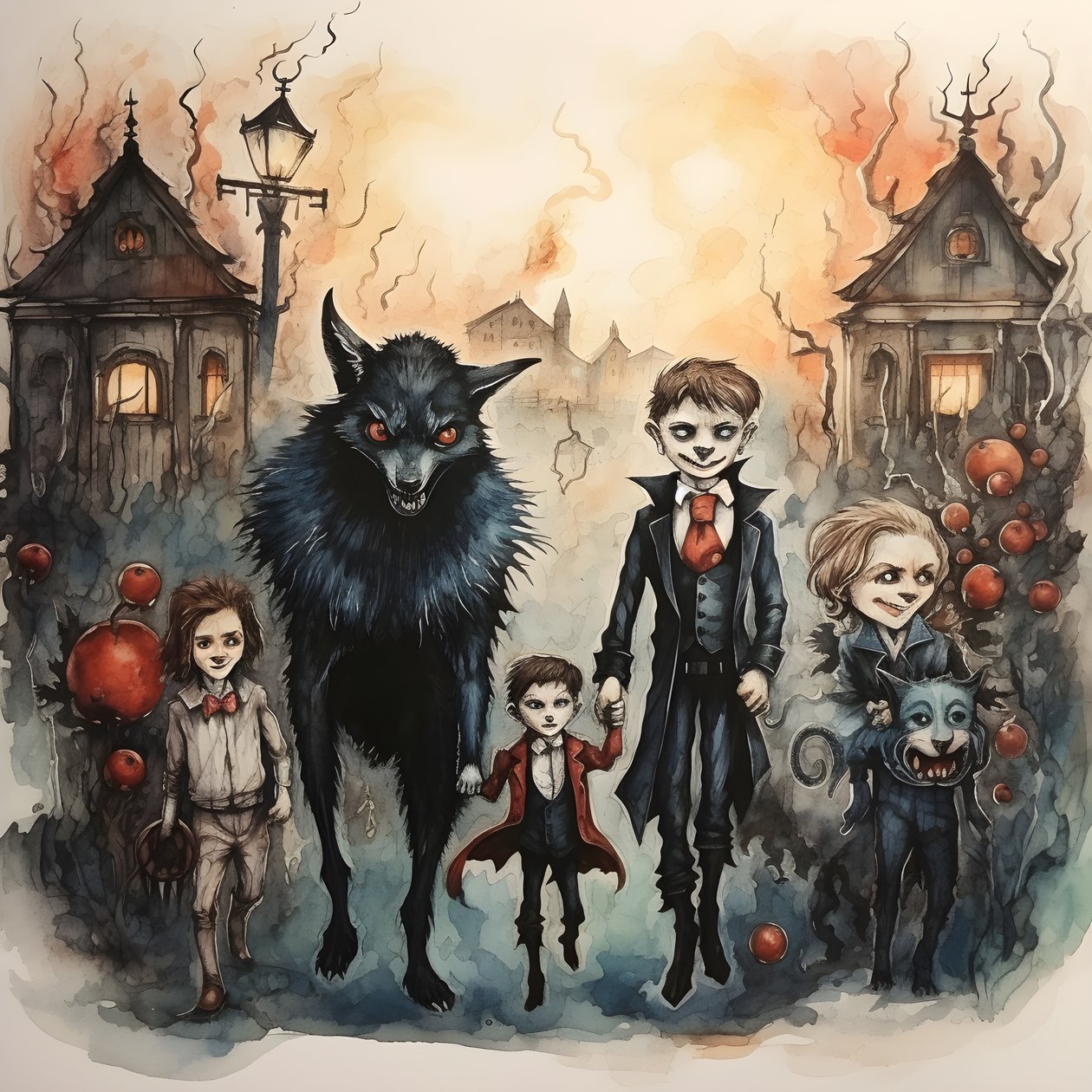 Halloween med vampyrer og varulver 4 av Kurt Heppke