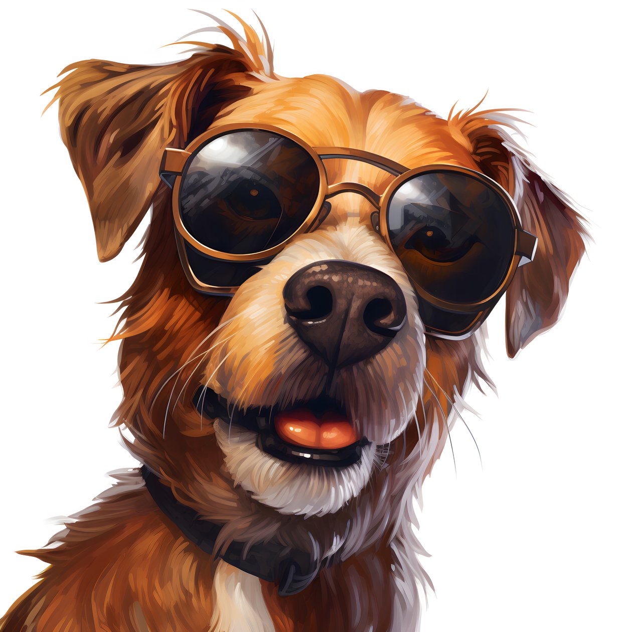 Hund, tegneserie, solbriller 3 av Kurt Heppke