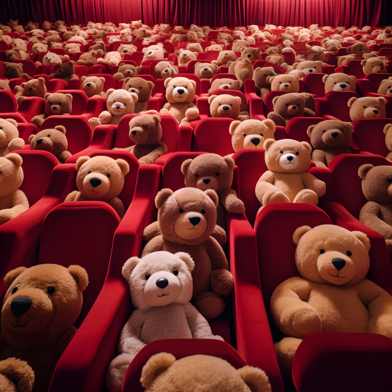 Millioner av teddybjørner på en kino 3 av Kurt Heppke