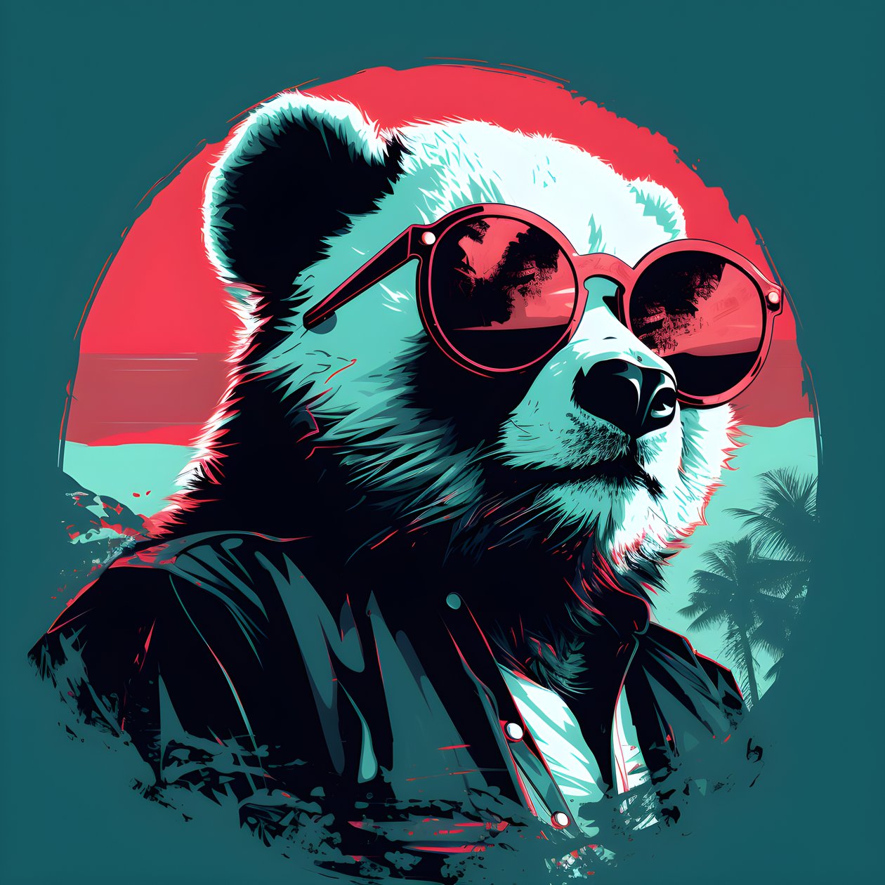 Panda med briller 1 av Kurt Heppke