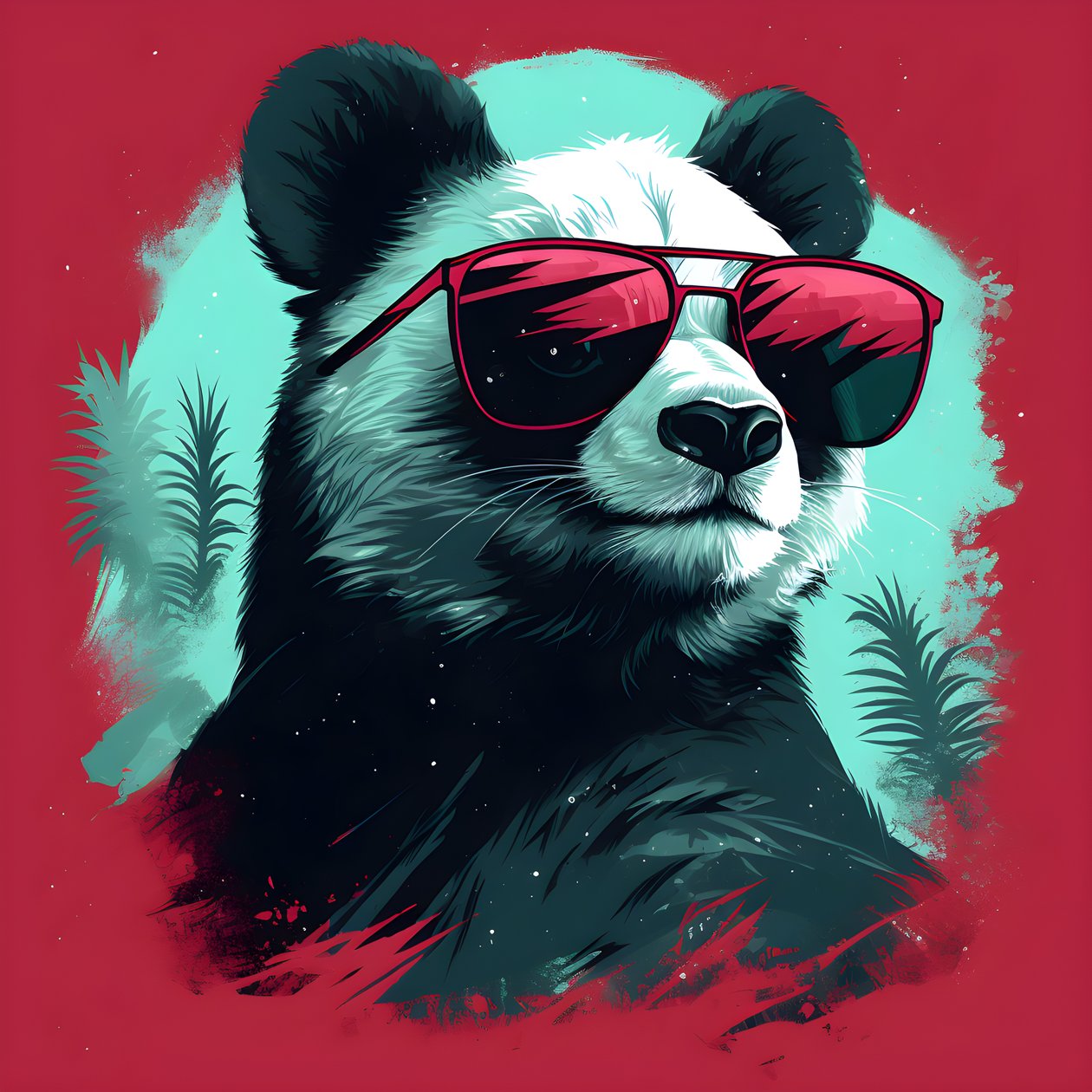 Panda med briller 2 av Kurt Heppke