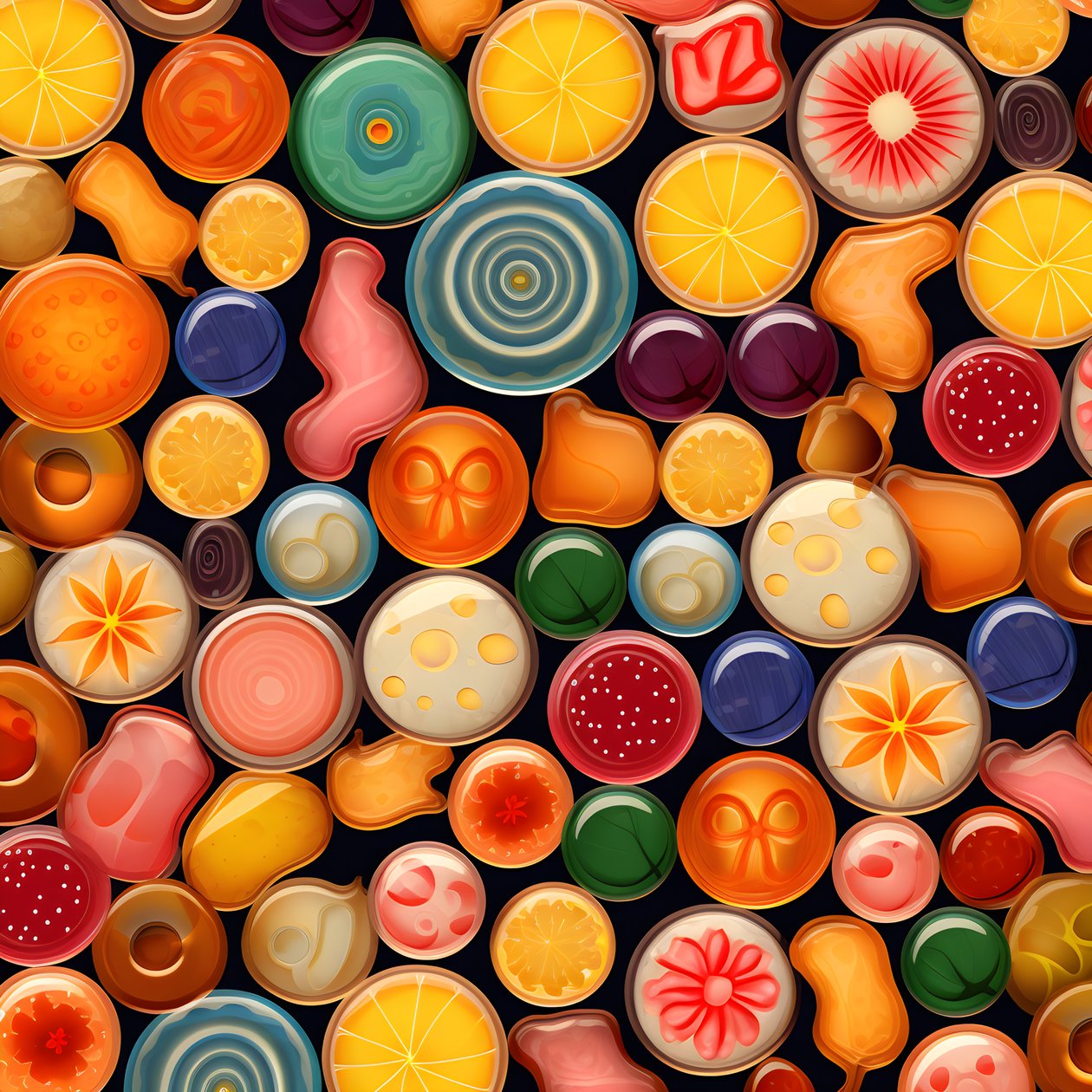 Mønster av Jelly Candies 2 av Kurt Heppke