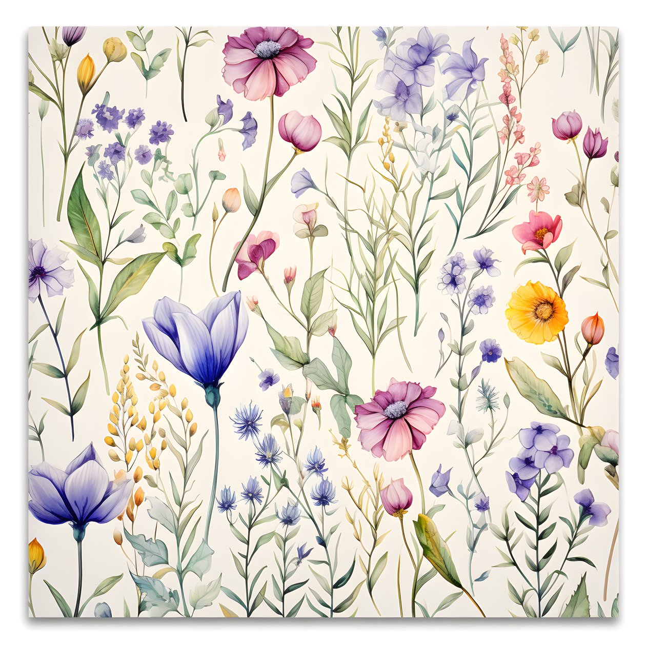 aquarell boho floral wildflowers 4 av Kurt Heppke
