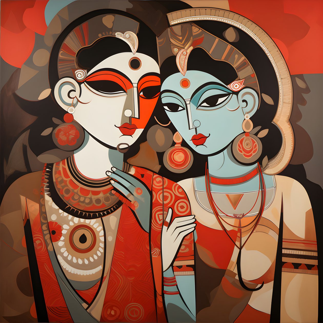 krishna og rupa 2 av Kurt Heppke