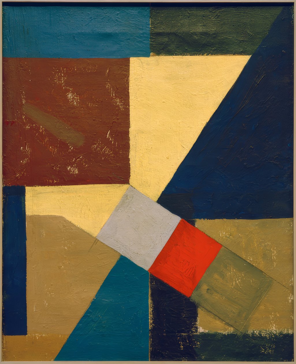 Abstrakt komposisjon av Kurt Schwitters
