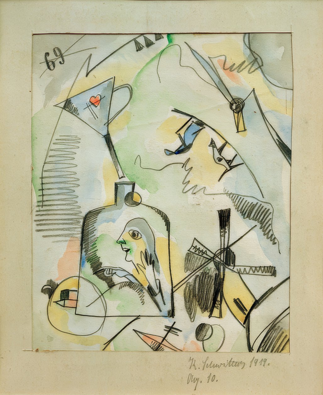 En q. 10 (Jeg freser, du freser, han freser) av Kurt Schwitters