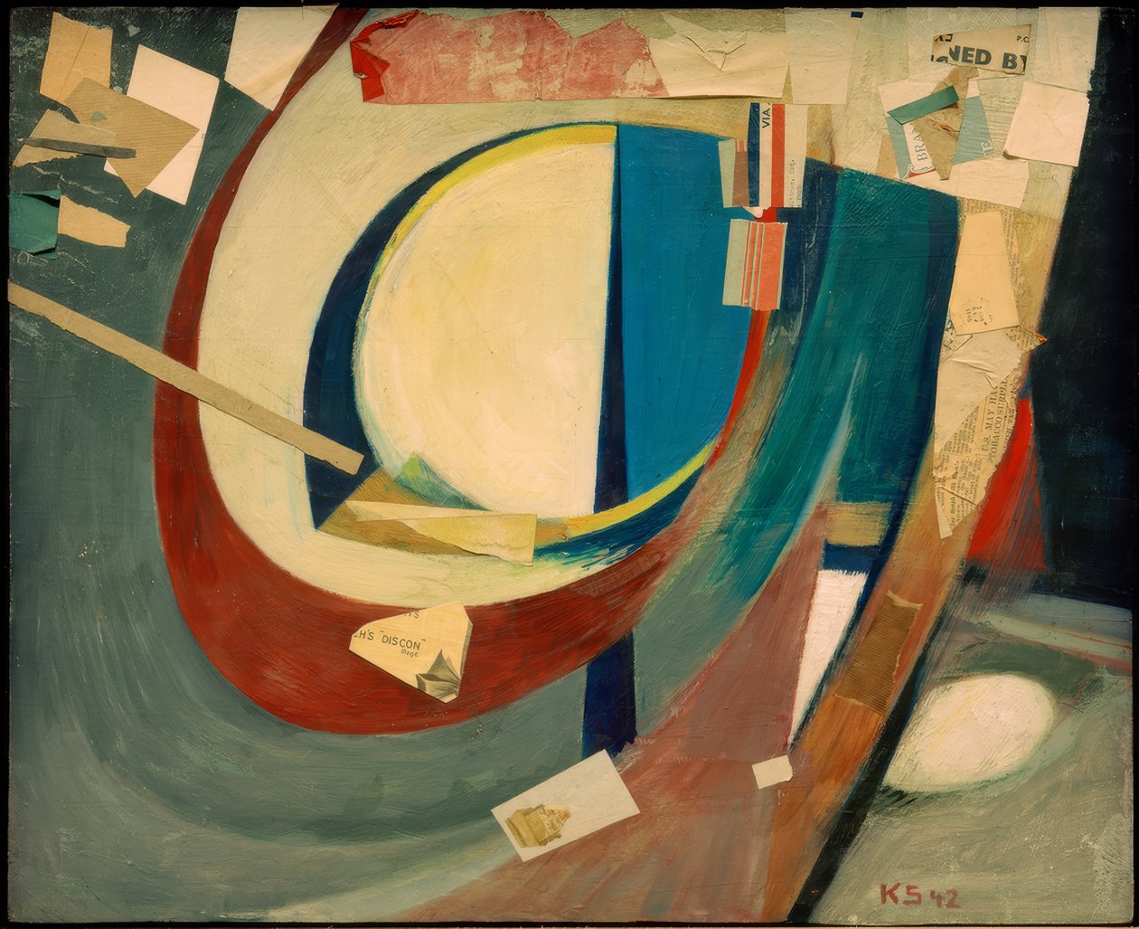 Bildeabstrakt Skoyen II av Kurt Schwitters