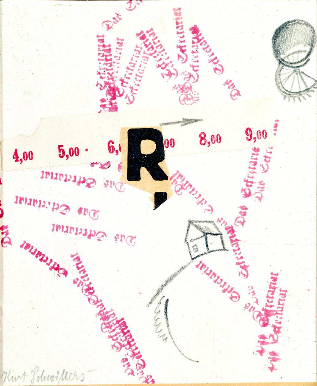 Das Sekretariat (Sekretariatet) Blandede medier av Kurt Schwitters (1887-1948) (ec.all.) London fra det 20. århundre, Lord Gallery av Kurt Schwitters