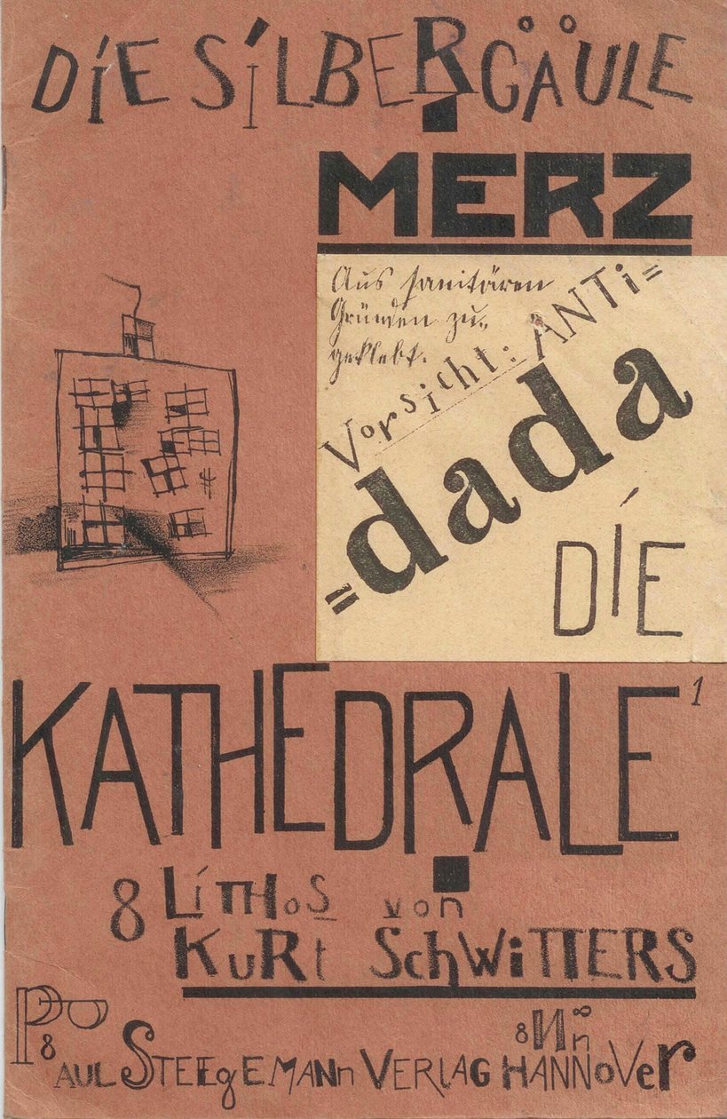 Katedralen. Sølvhesten, 1920. av Kurt Schwitters