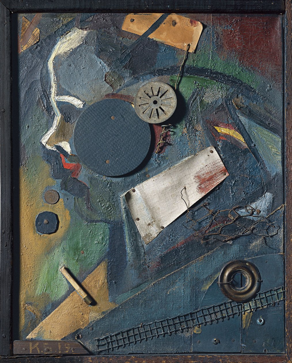 Merzbild 1A Psykiateren, 1919 av Kurt Schwitters