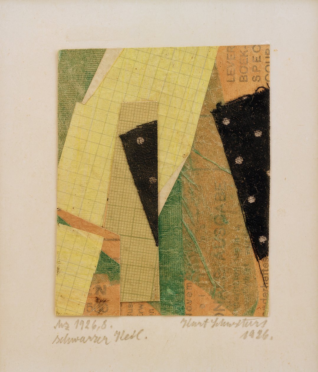 Mz 1926.8, svart kile av Kurt Schwitters