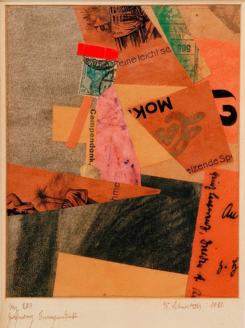 Mz 259 tegning Campendonk av Kurt Schwitters
