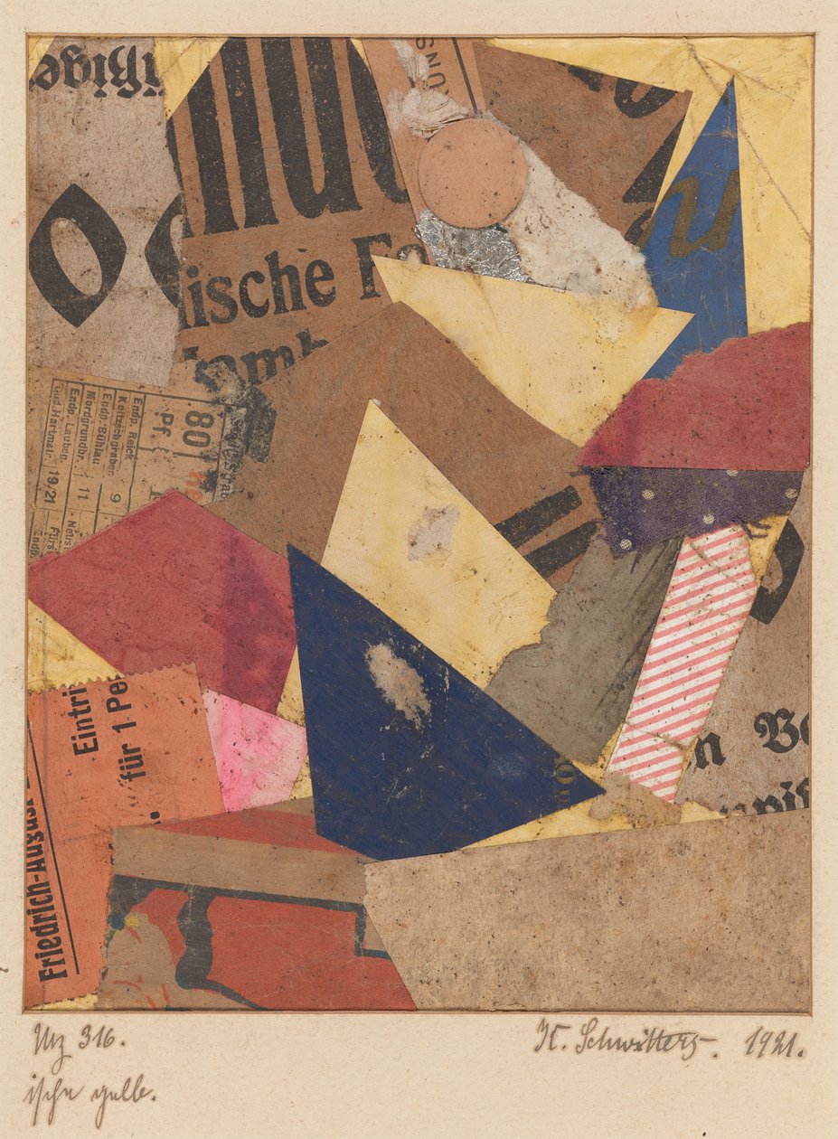 Mz 316 ische gul (Mz 316 ische gul) av Kurt Schwitters